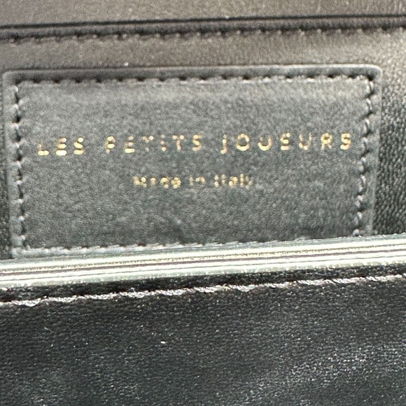 Les Petits Joueurs Corallo Micro Pixie Mini Handbag Red Coral 3 Pockets Italy - Picture 7 of 16